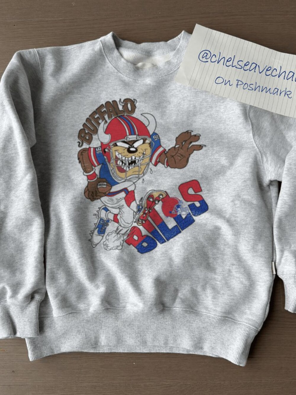Vintage Buffalo Bills Football Sweatshirt, Buffalo Bills Taz Looney Tunes Shirt